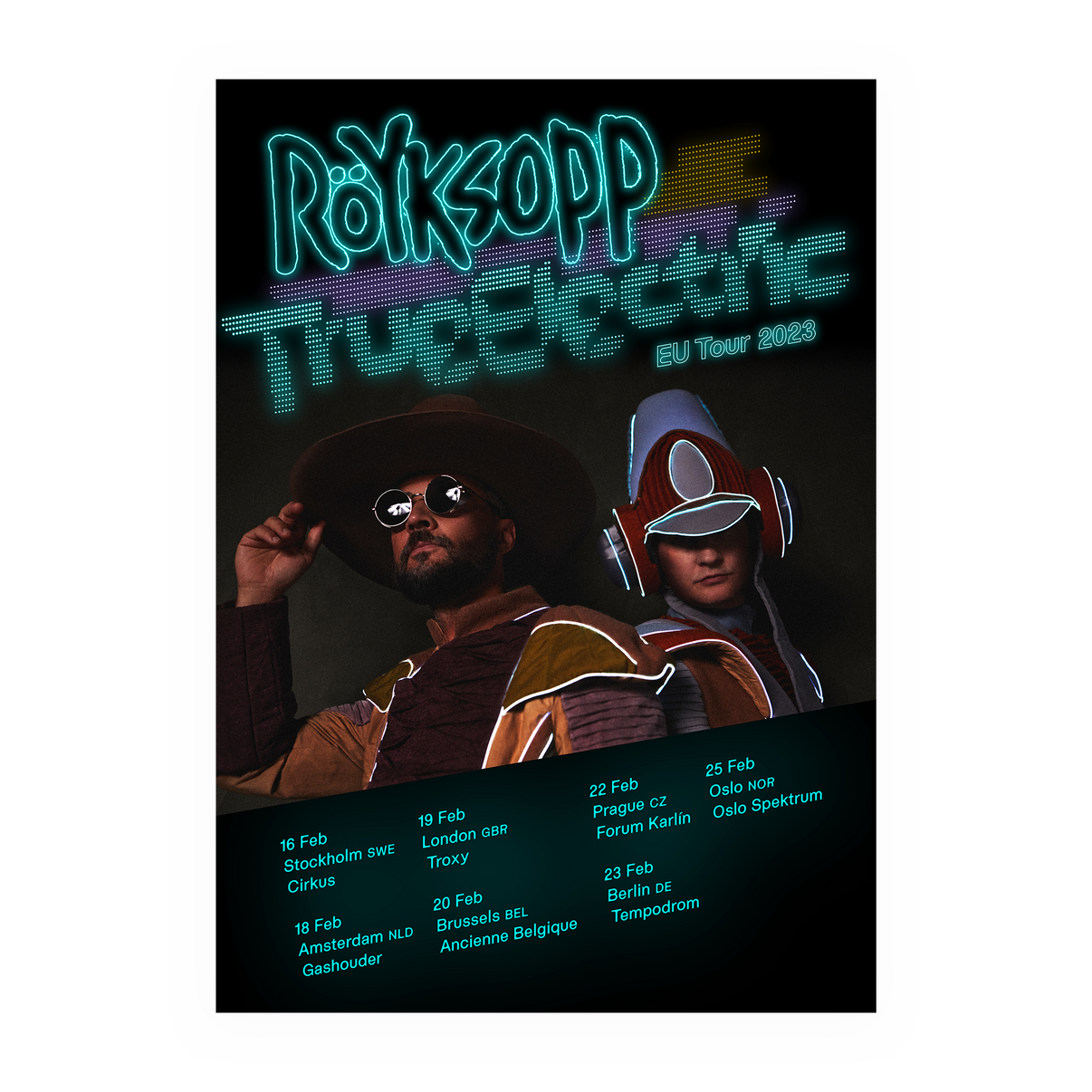 Röyksopp True Electric - Tour Poster – Röyksopp Official Store